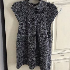 Black and white vest